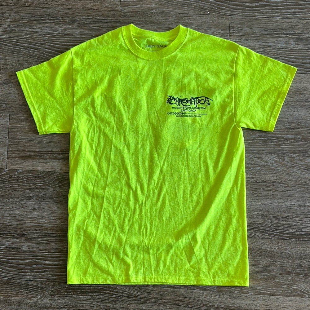 Lady Gaga Chromatica Neon Yellow Graphic T-Shirt